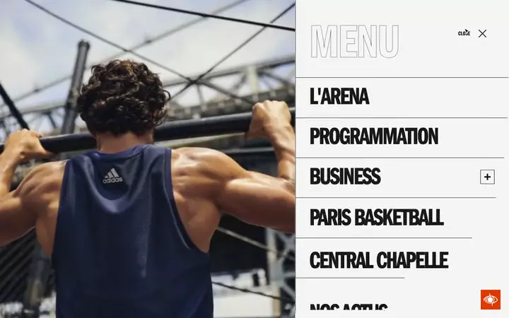 Adidas Arena, Menu, 1440 px, 5 s, poster