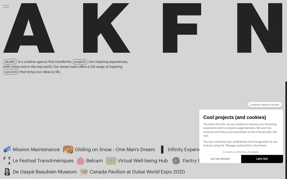 Akufen: Smooth scroll · lerp 0.1 · 95 % caught up in 500 ms