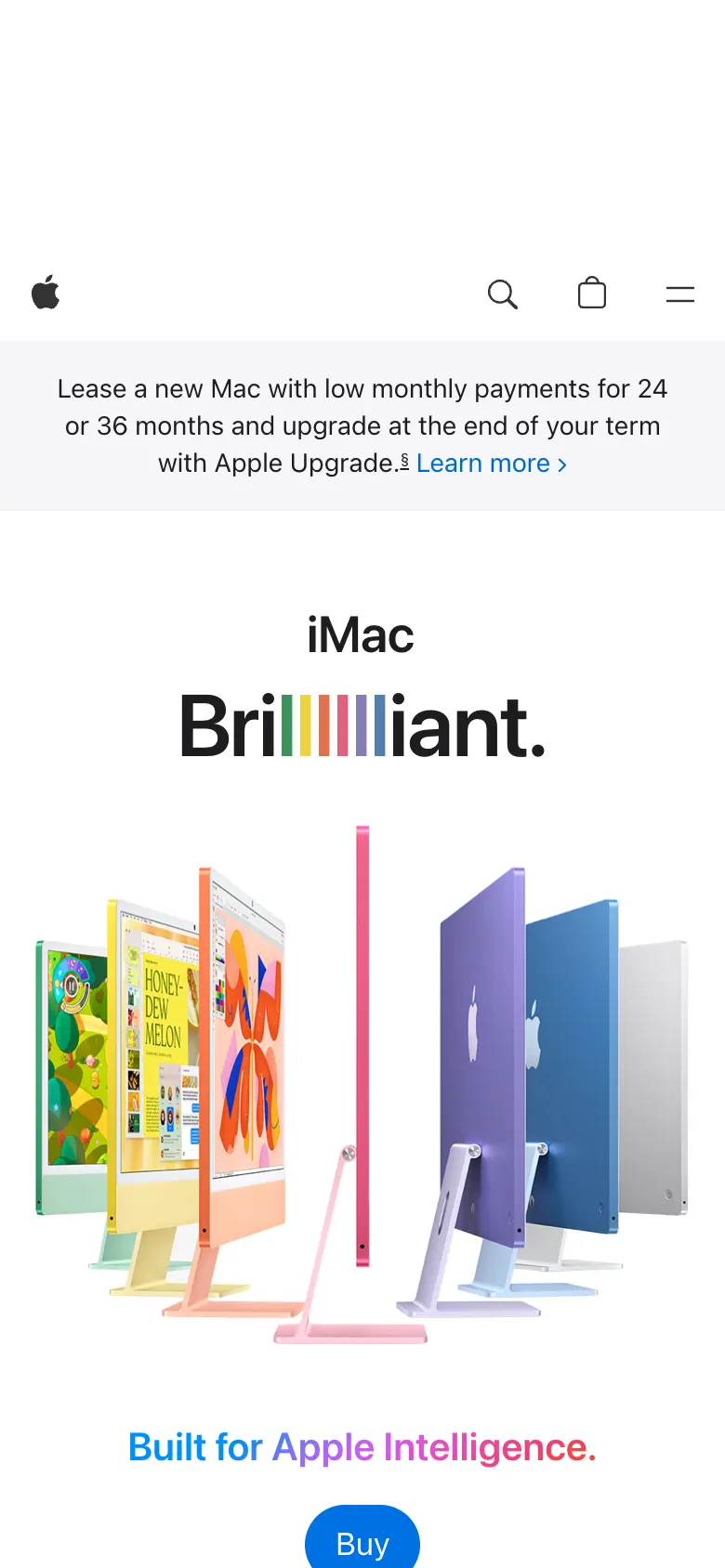 Apple iMac, phone capture