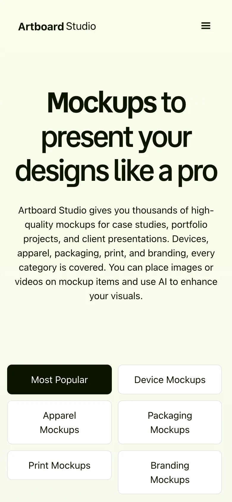 Artboard Studio emblem, phone capture