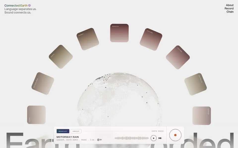 Connected Earth: Native scroll, pinned