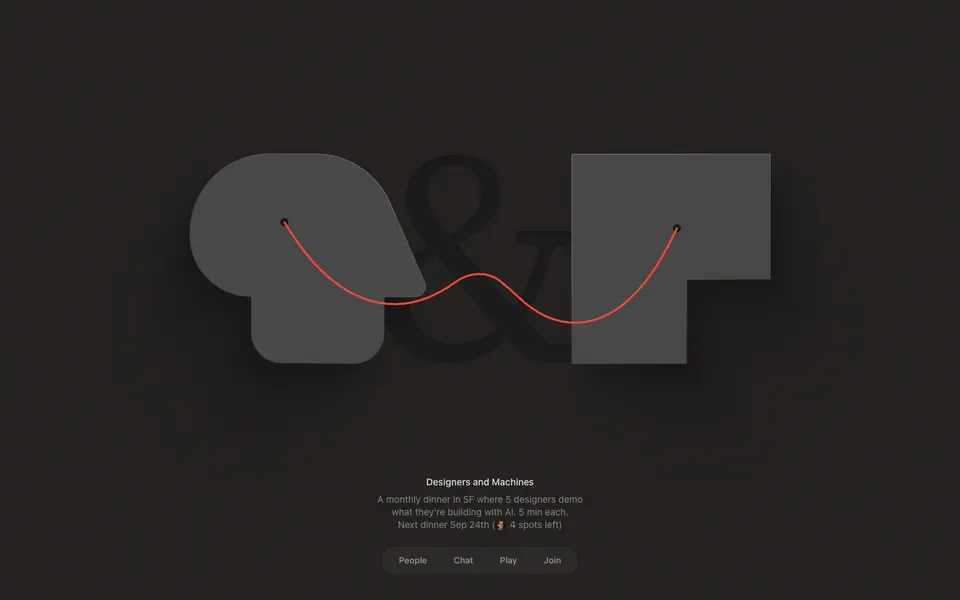 Designers and Machines, First view at 1440 px