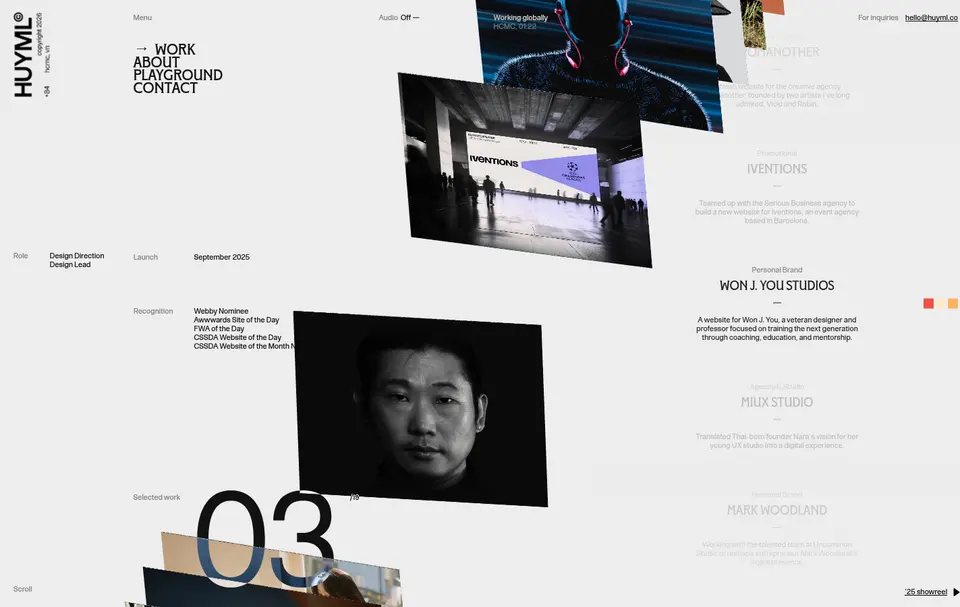 Huy Phan: The wheel moves a list of projects (category, name, one-line…
