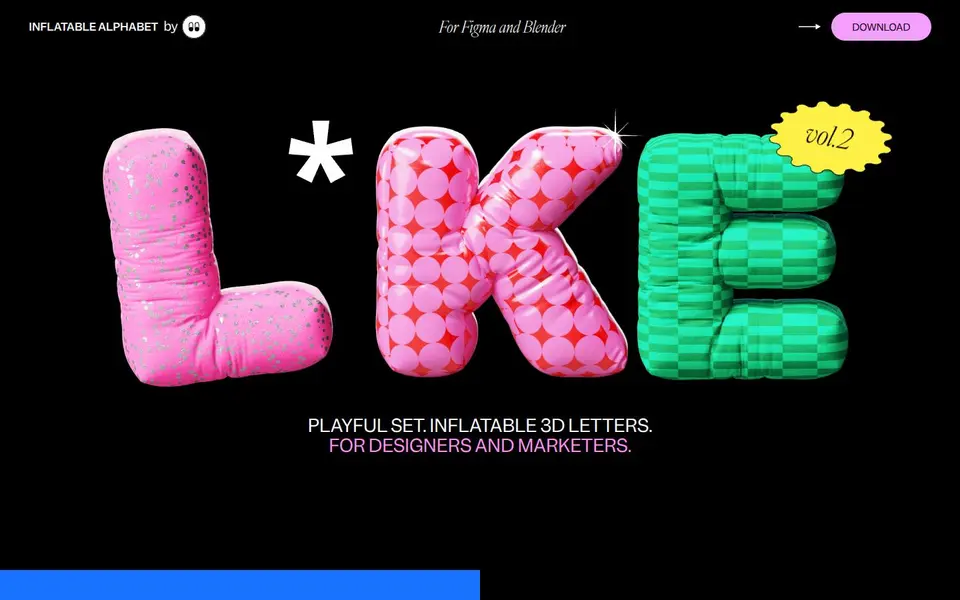 Inflatable Alphabet vol.2: Native scroll, pinned