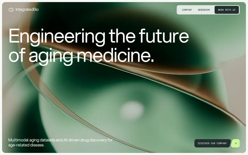 Integrated Biosciences, First view at 1440 px