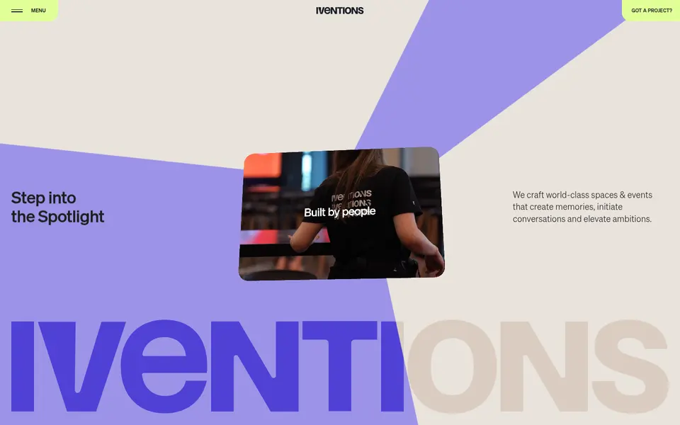 Iventions: Smooth scroll · lerp 0.1 · 95 % caught up in 500 ms