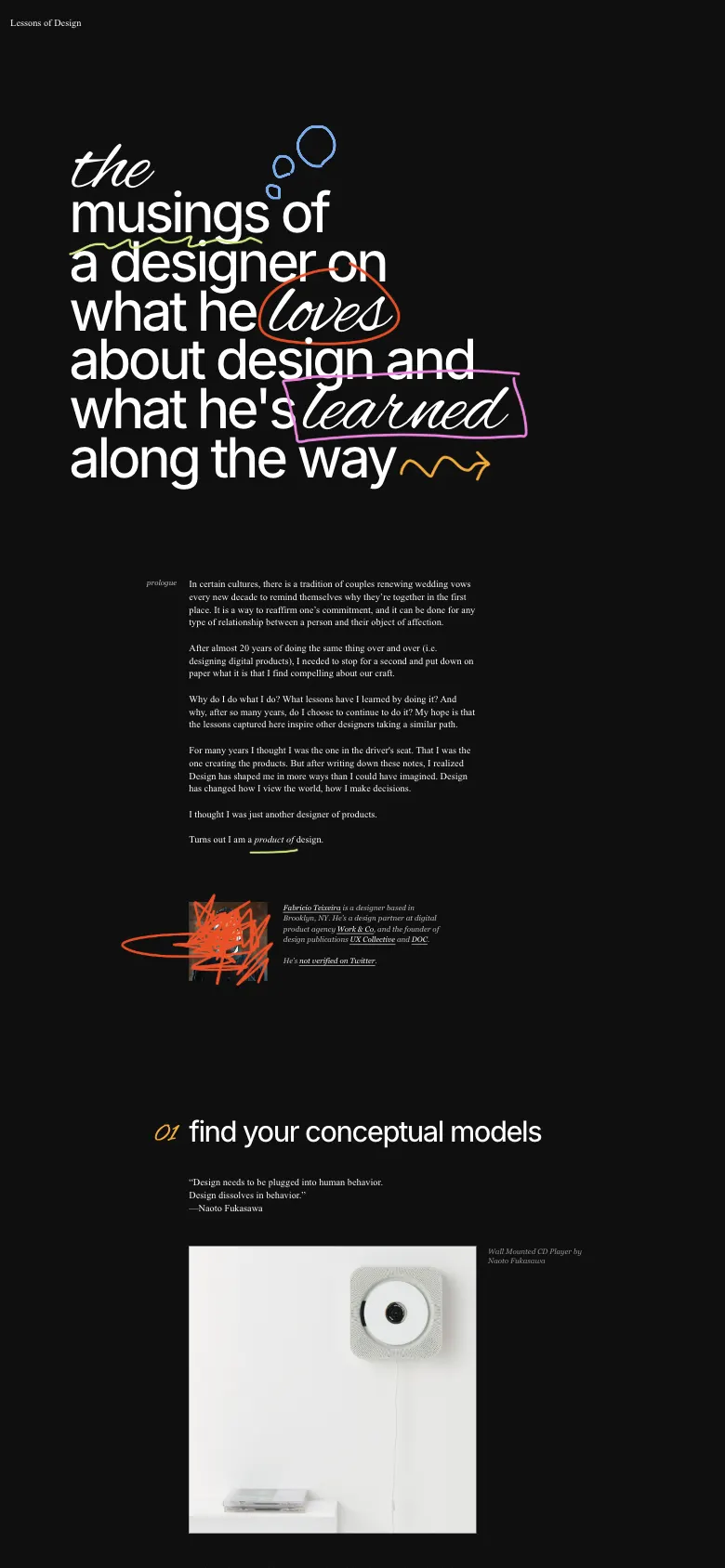 Lessons of Design, phone capture