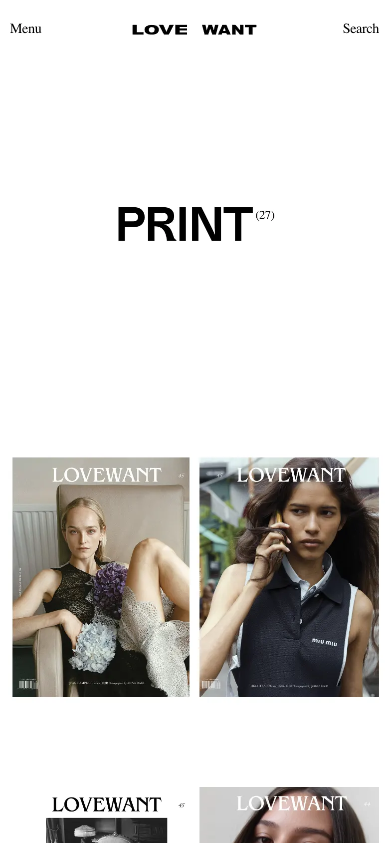 LOVE WANT, phone capture