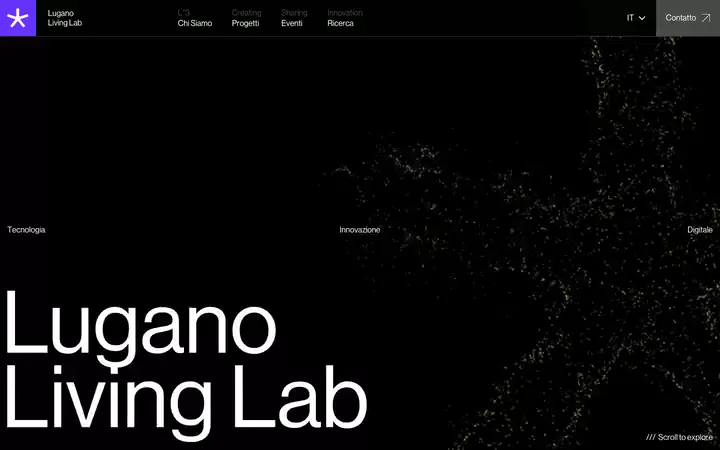 Lugano Living Lab, Scroll, 1440 px, 10 s, poster