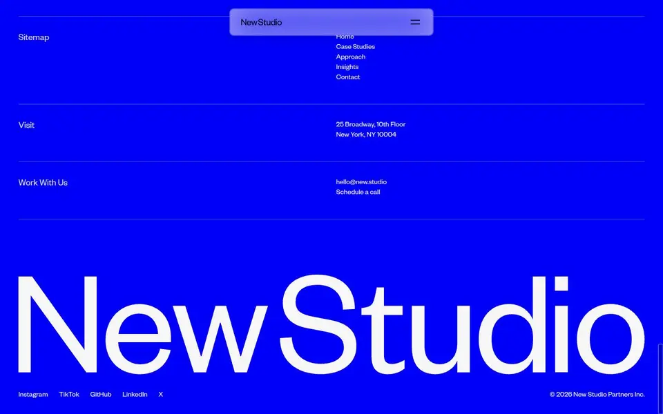 New Studio: Smooth scroll · lerp 0.1 · 95 % caught up in 500 ms
