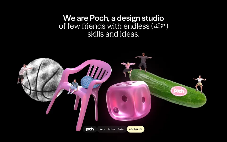 Poch Studio, First view at 1440 px