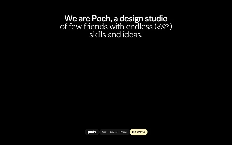 Poch Studio: Native scroll, parallax 0.47× · linear