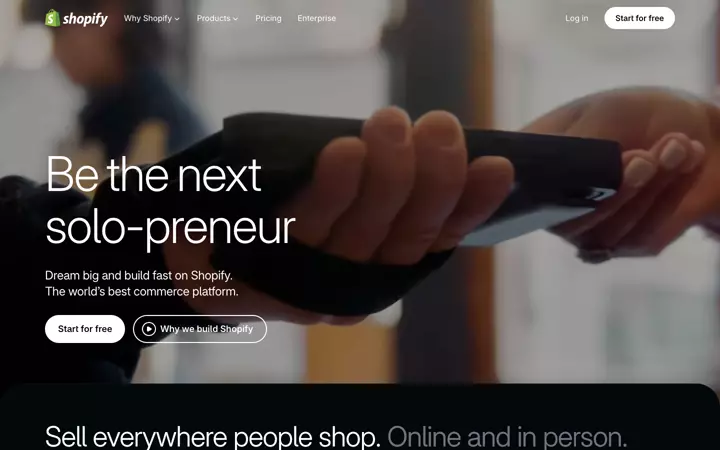 shopify.com, Intro, 1440 px, 7 s, poster