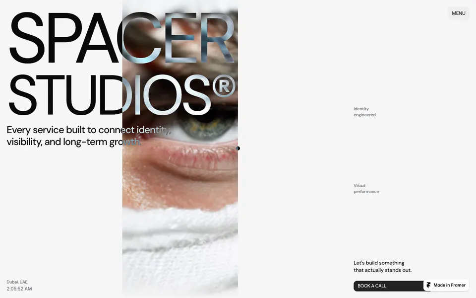 Spacer, First view at 1440 px