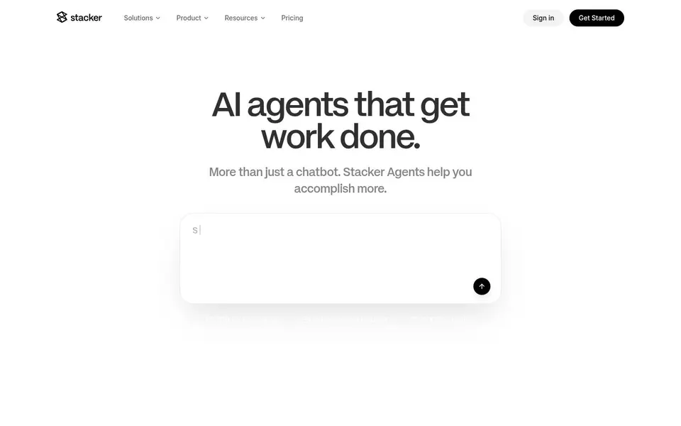 Stacker: Native scroll, parallax 1.4× · ease-in-out · 500 ms