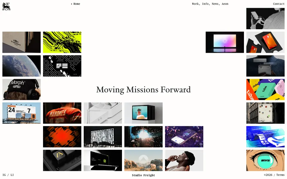 Studio Freight, First view at 1440 px