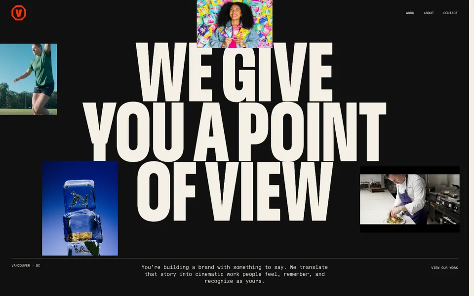 Velour Productions, First view at 1440 px