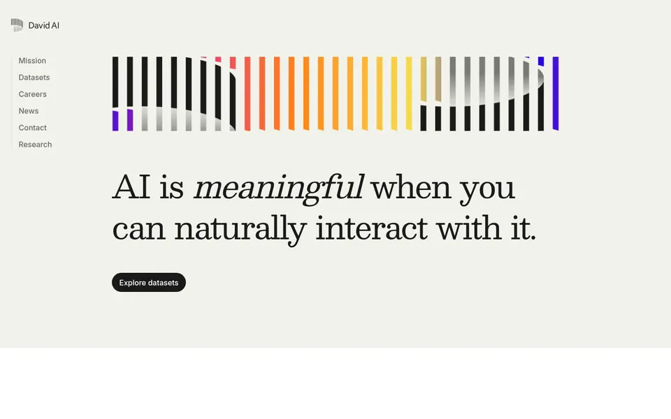David AI: Native scroll, pinned, scrubbed